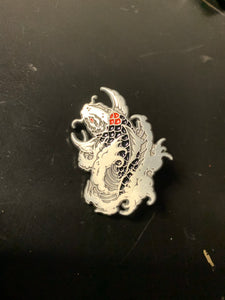 Original Stock- antique silver Koi pin
