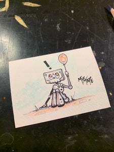 Circuit love Mix- original sketch card