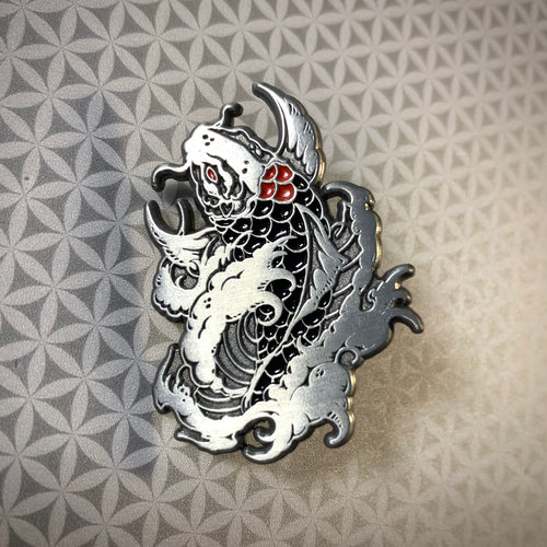 Original Stock- antique silver Koi pin