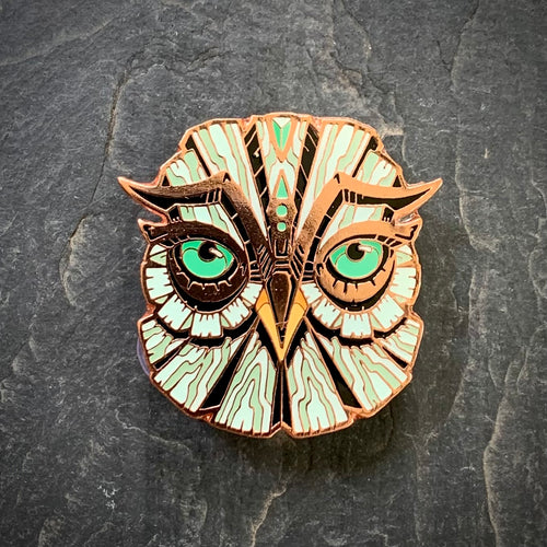 LE 100 “Patina” Owl Totem pin