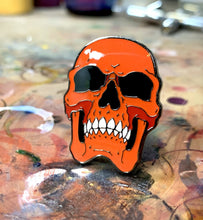 Load image into Gallery viewer, LE 50 “Ember” mini skull pin