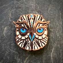 Load image into Gallery viewer, LE 40 “Blizzard” Owl Totem pin