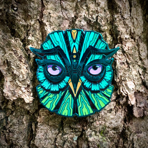 LE 50 “Mystic Lagoon” Owl Totem pin